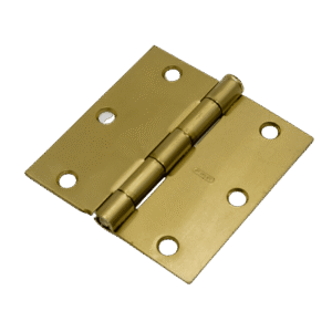 Stanley Satin Brass Door Hinge has a Square Corner Design, N830-232 3-4 Inches