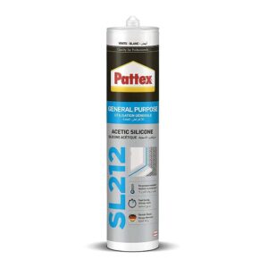Pattex Silicone Sealant SL212 General Purpose 280ml Transparent Cartridge Sealing & Waterproofing