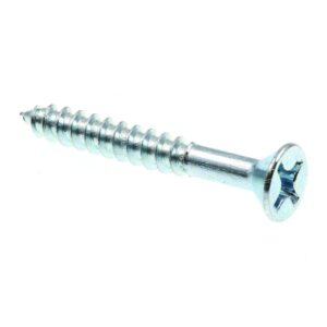 10 X 1 1/2" Zinc Plated Wood Screw