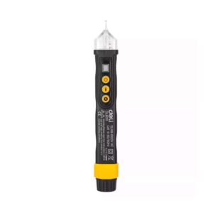 Deli Contactless Voltage Tester, 12/48–1000V AC, Used for Safe Live-Wire Detection