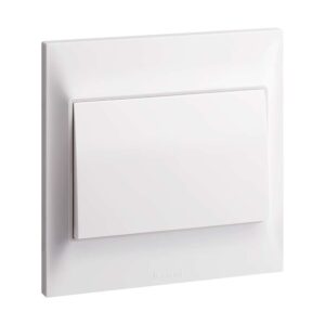 Legrand Belanko S 1-Gang 1-Way 16AX Switch, Simple Single-Point Control, Suitable for Home & Office - White