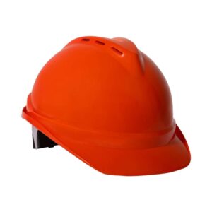 Ameriza Guard Ventilated Safety Helmet with Ratchet Suspension, Orange