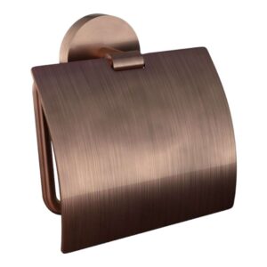 Jaquar Toilet Paper Holder with Lid, Covered Tissue Holder – Antique Copper