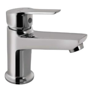 Essco Jaquar (APR-CHR-101011NB) 375 mm Long Braided Hoses & Single Lever Basin Mixer without Popup Waste - Chrome