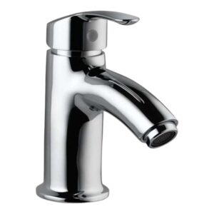 Essco Jaquar (COS-CHR-103011NB) 375 mm Long Braided Hoses & Single Lever High Neck Basin Mixer without Popup Waste - Chrome