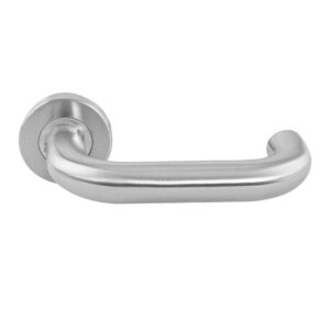 Geepas SS304 Mortise Rosette Tube Lever Handle, 22mm with Satin Nickel Finish