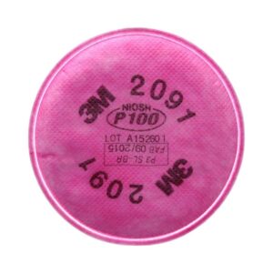 3M 2091 P100 Particulate Filter, Pink