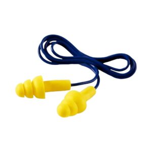 3M™ 340-4002 E-A-R™ UltraFit Corded Earplugs, Blue/Yellow 50Pairs/box