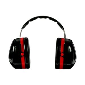 3M™ H10A PELTOR™ Optime™ 105 Over-the Head Earmuffs, Black/Red