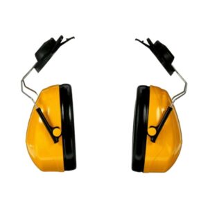 3M Peltor Optime 98 H9P3E Helmet Mounted Earmuffs, Yellow/Black