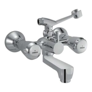 Essco Jaquar (MQT-CHR-517KN) Wall Mounted Bath & Shower Mixer with Telephone Shower Crutch - Chrome